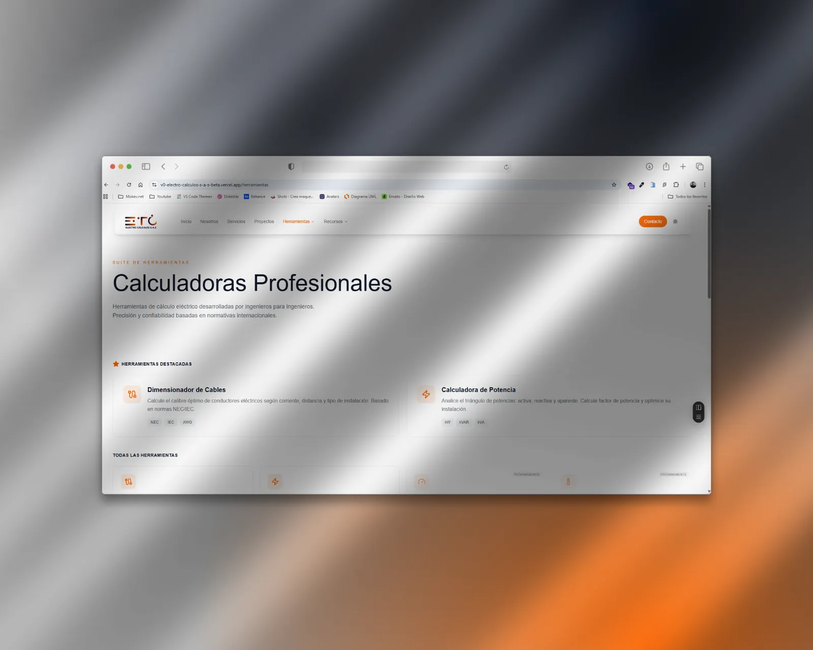 Vista 3 del proyecto Electro Cálculos S.A.S.