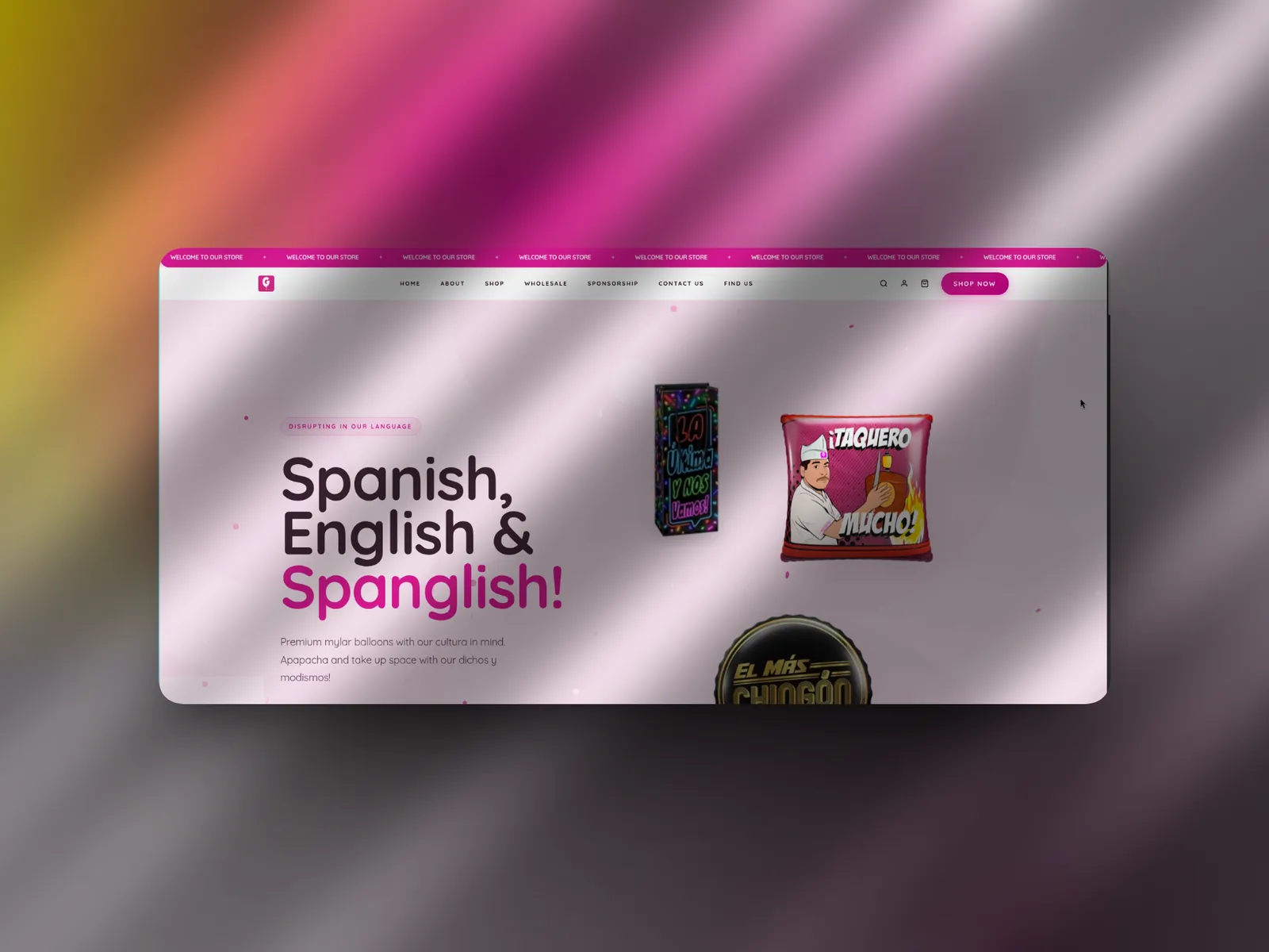 Captura del proyecto Globitos Online
